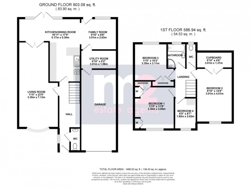 Floorplan for Fosse Road, Newport