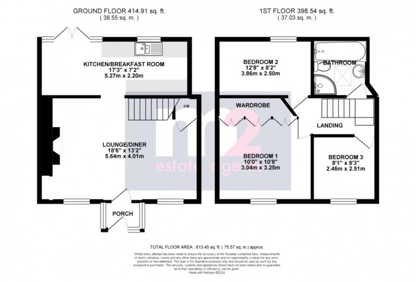 Floorplan for Baron Street, Usk
