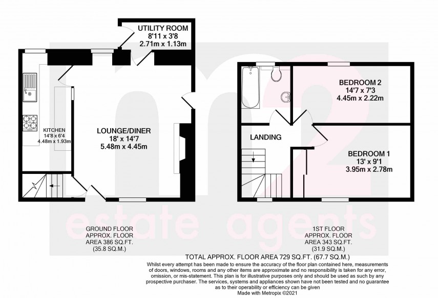 Floorplan for Old Market Street, Usk, Monmouthshire