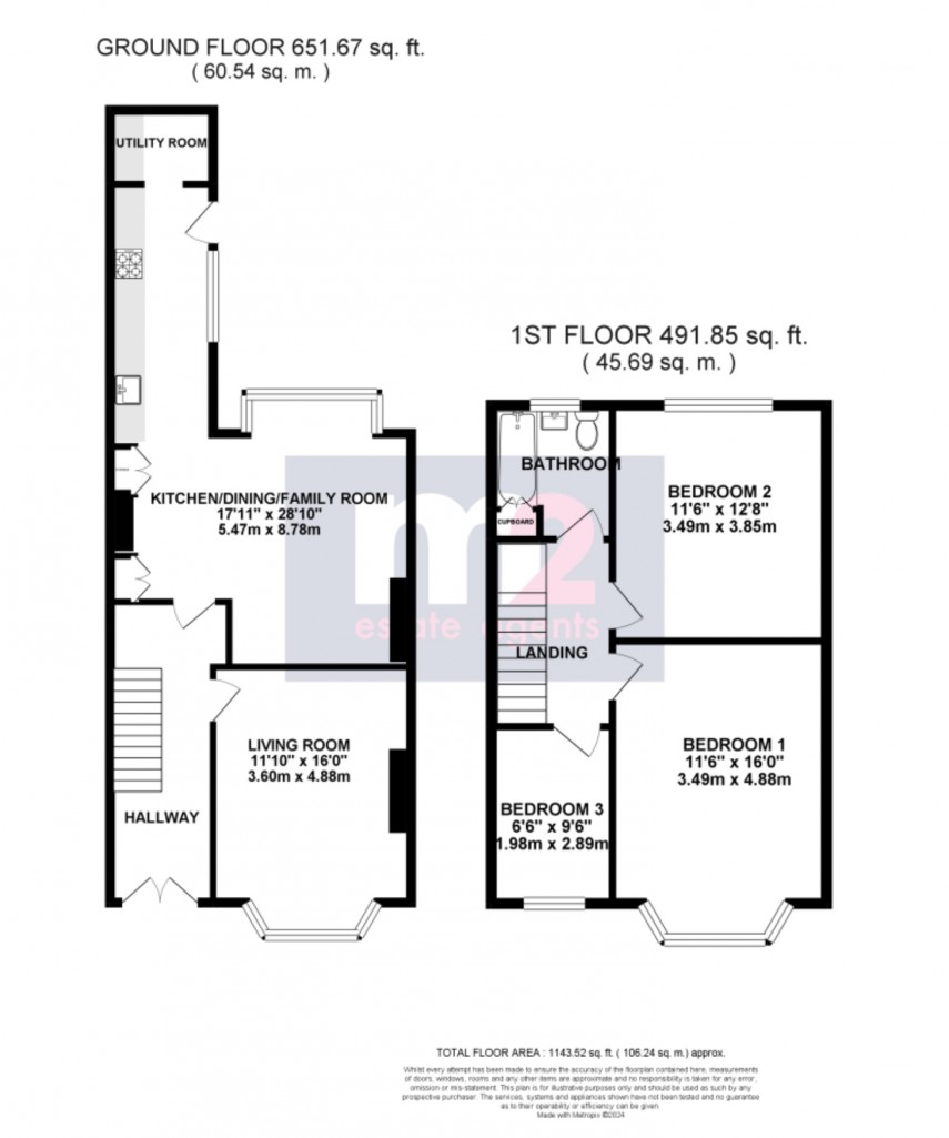 Floorplan for Brynhyfryd Avenue, Newport