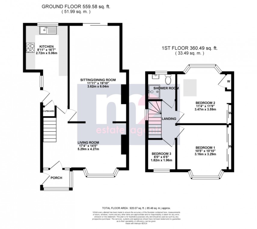 Floorplan for Park Crescent, Newport