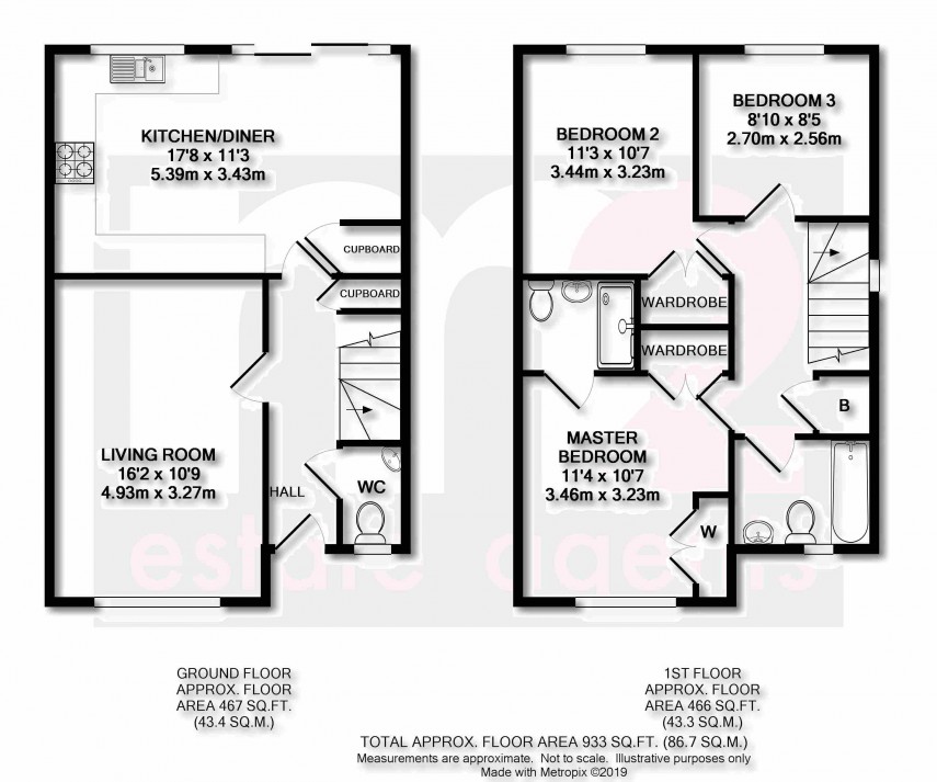 Floorplan for Windsor Castle Road, Newport