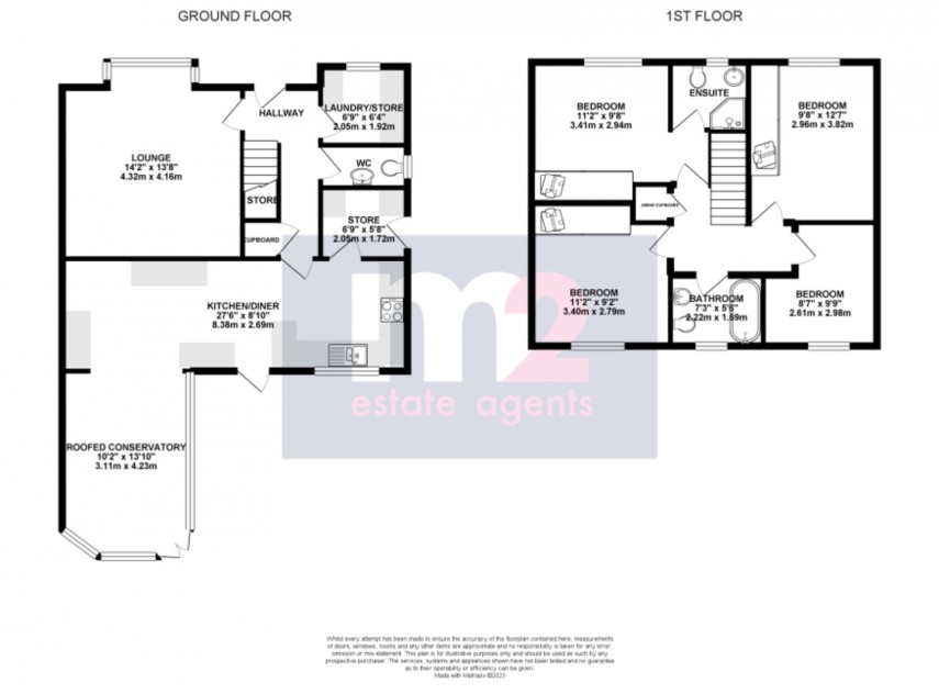 Floorplan for Abbeyfields, Llantarnam, Cwmbran, Torfaen
