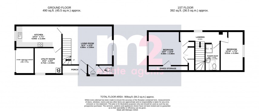 Floorplan for Mount Street, Abergavenny