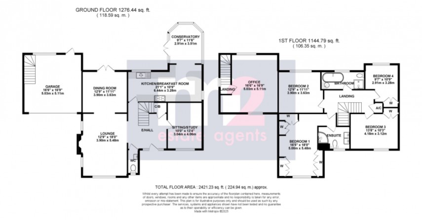 Floorplan for Llangybi, Usk, Monmouthshire