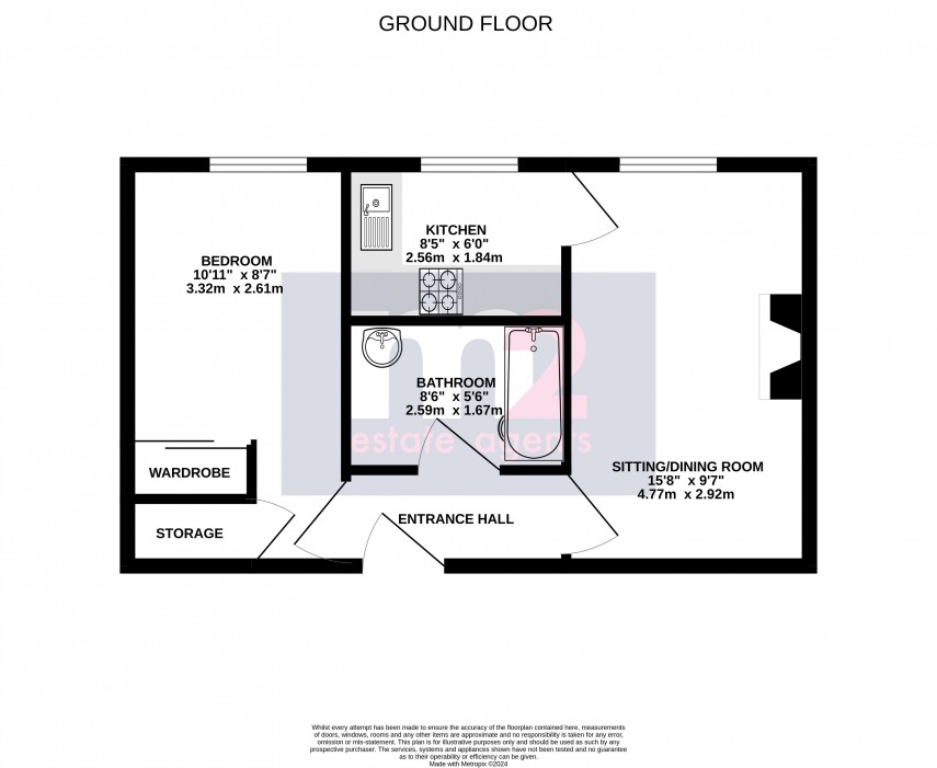 Floorplan for Pegasus Court, Abergavenny