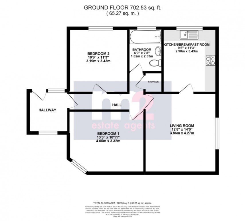 Floorplan for Wright Close, Newport