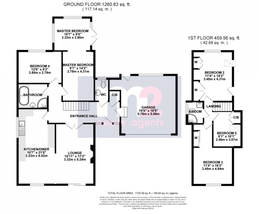 Floorplan for Llanvaches, Caldicot, Newport