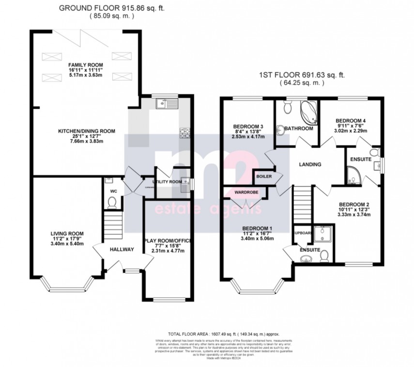 Floorplan for Rogerstone, Newport