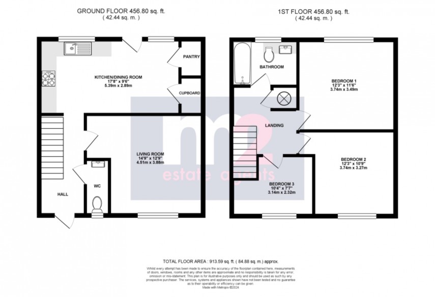 Floorplan for Duffryn, Newport