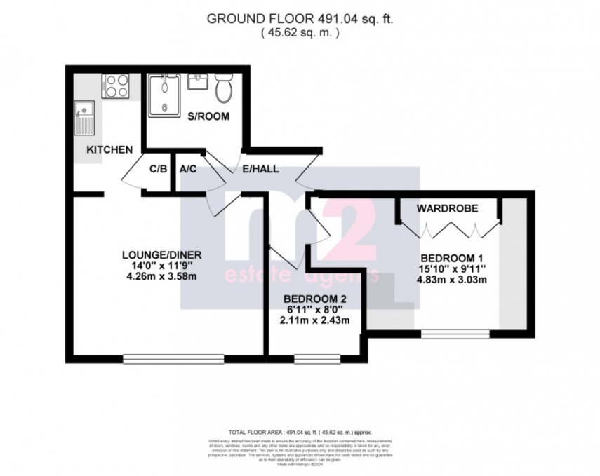Floorplan for Maryport Street, Usk, Monmouthshire