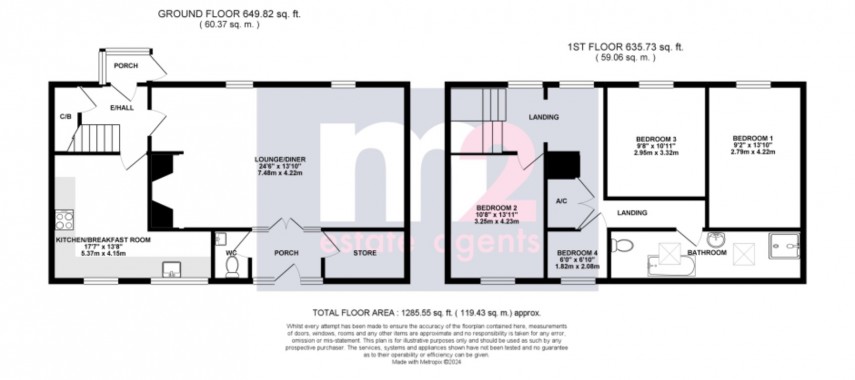 Floorplan for Rogerstone, Newport