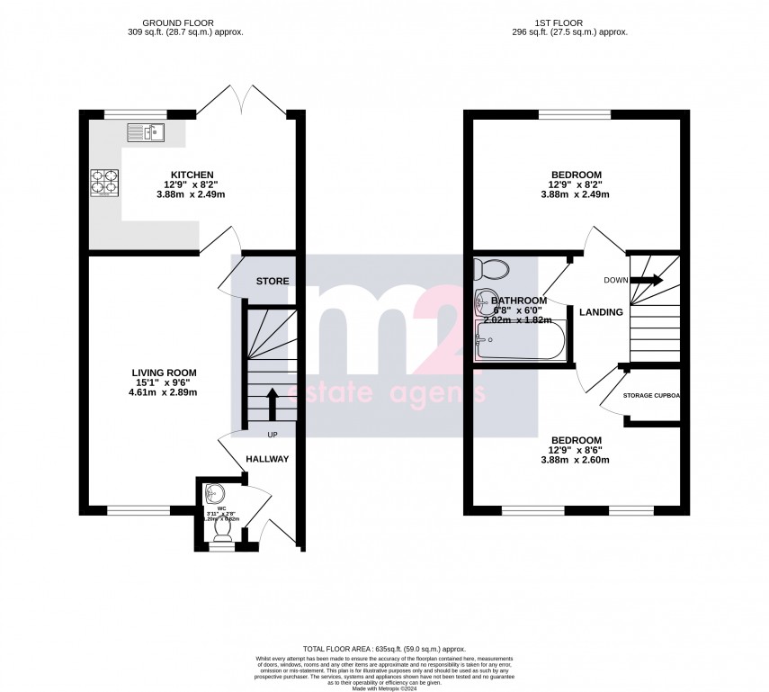 Floorplan for Llantilio Pertholey, Abergavenny, Monmouthshire
