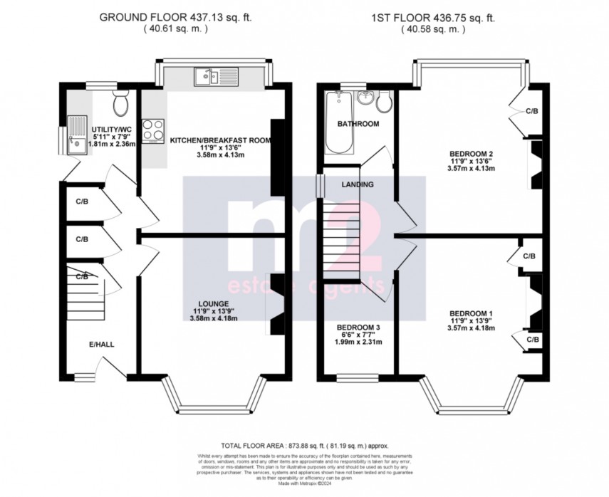 Floorplan for Christchurch Road, Newport