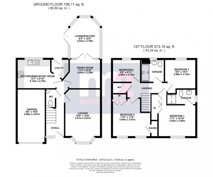Floorplan for Rogerstone, Newport