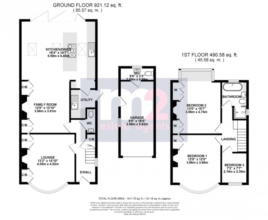 Floorplan for Elaine Crescent, Newport