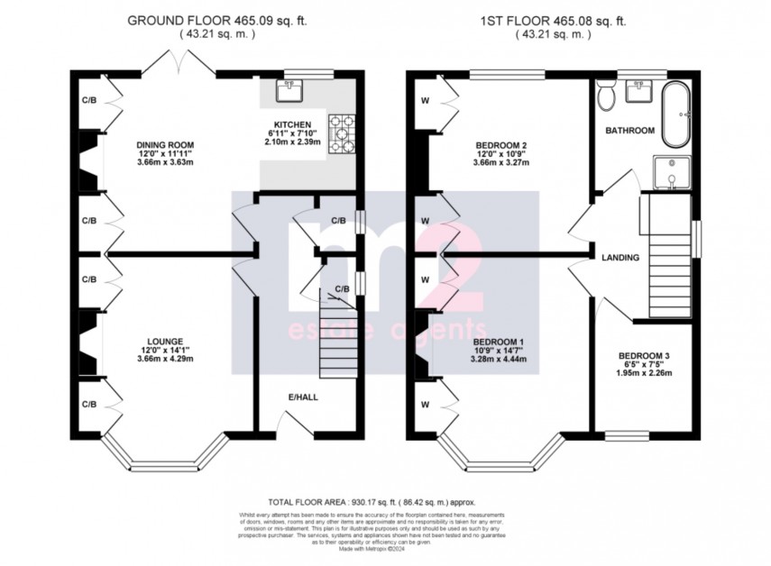 Floorplan for Queens Hill Crescent, Newport