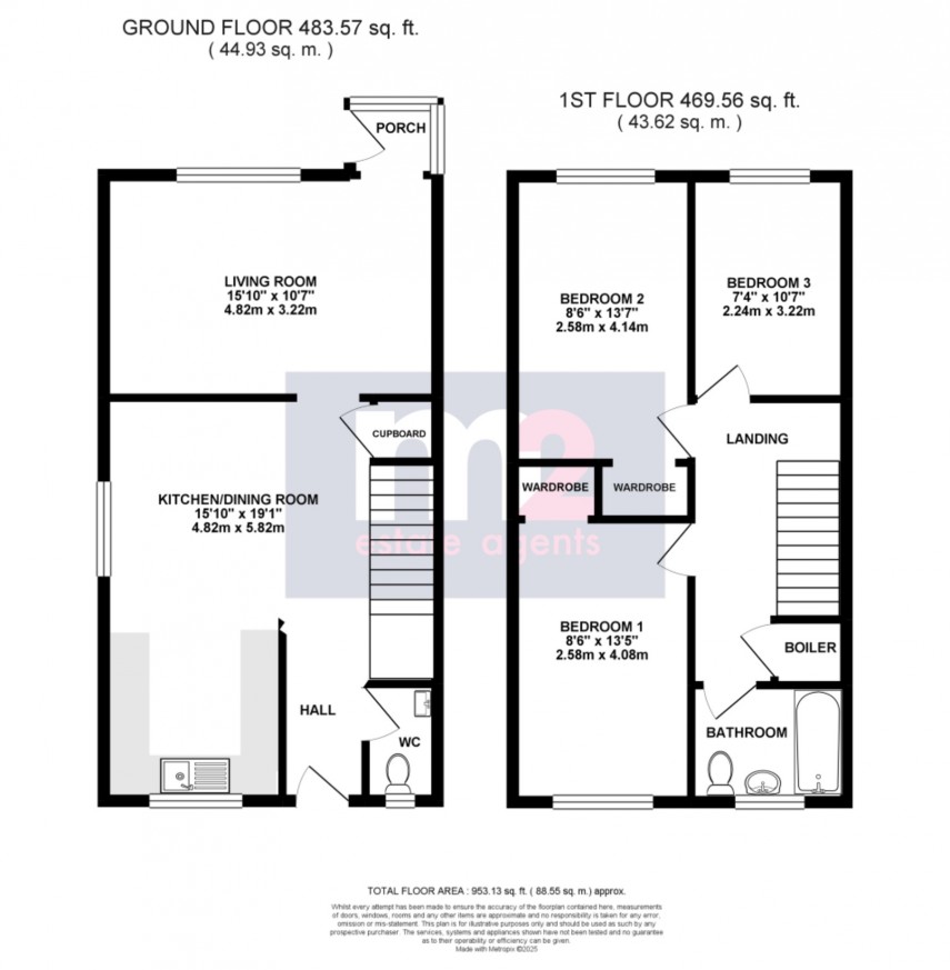Floorplan for Rogerstone, Newport