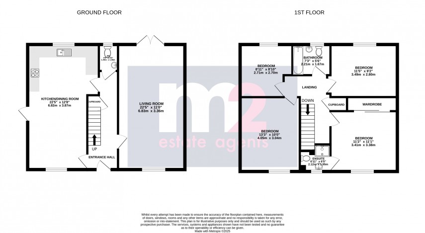 Floorplan for Gilwern, Abergavenny, Monmouthshire