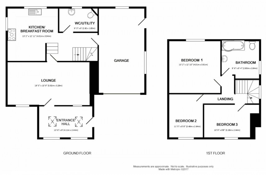 Floorplan for Glascoed, Usk, Monmouthshire