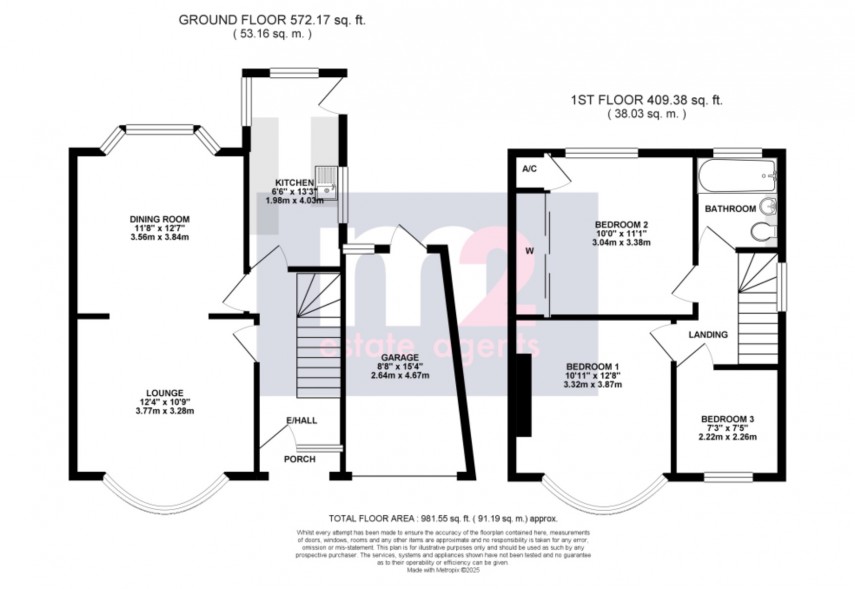 Floorplan for Upper Tennyson Road, Newport
