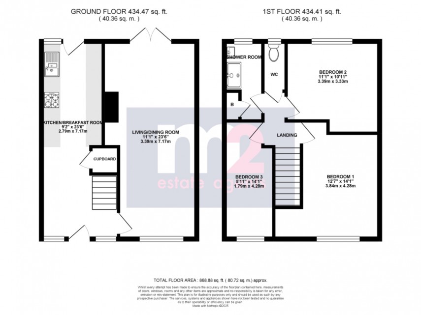 Floorplan for Dawson Close, Newport