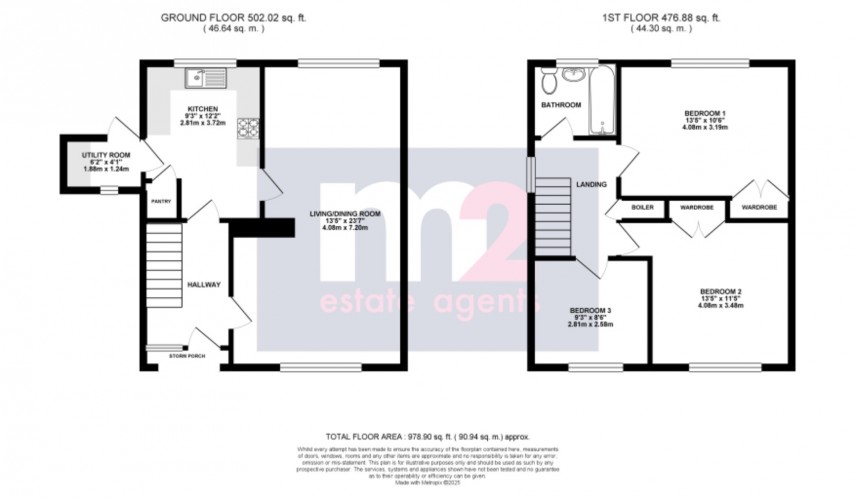 Floorplan for Farmwood Close, Newport