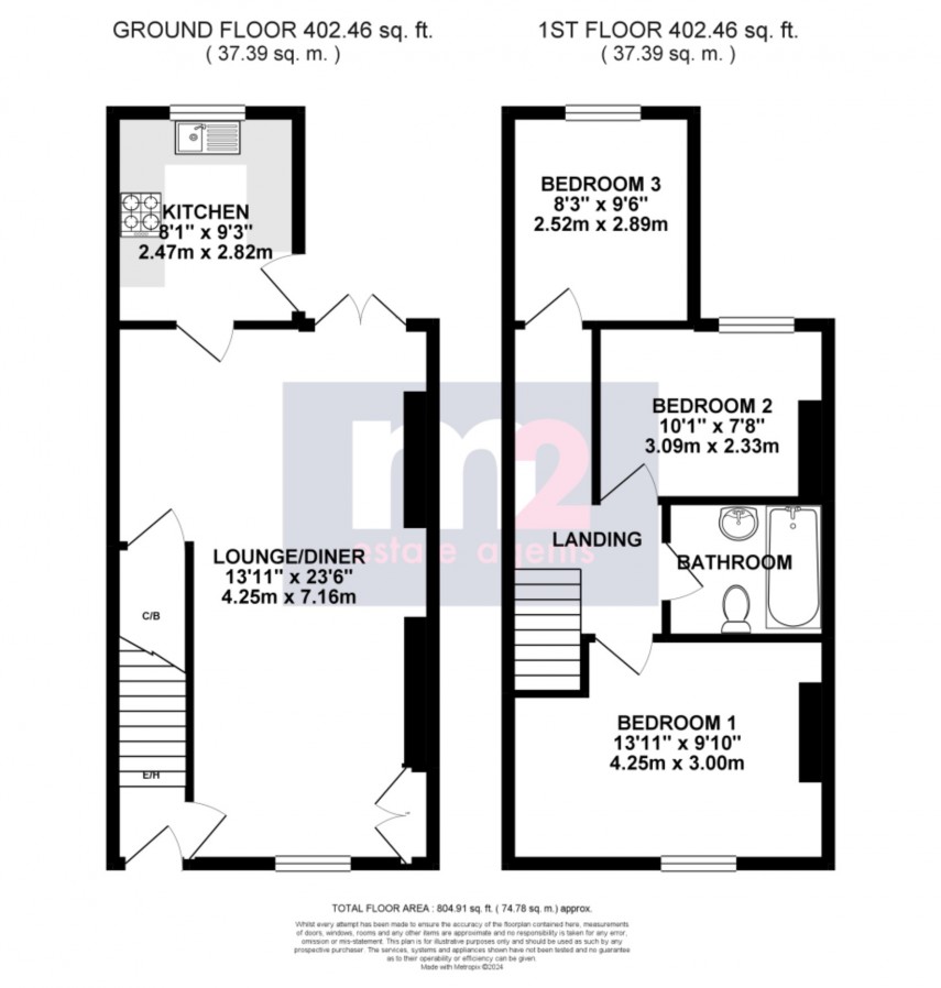 Floorplan for Wheeler Street, Newport