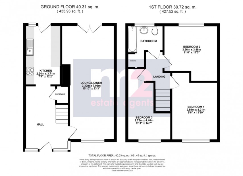 Floorplan for Bettws, Newport