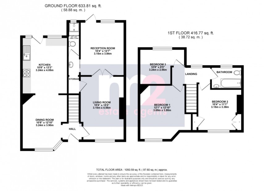 Floorplan for Christchurch Road, Newport