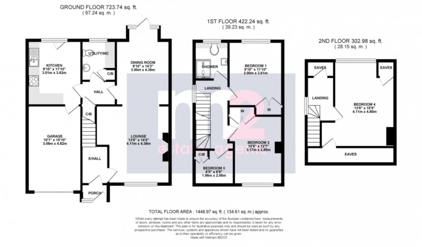 Floorplan for St Marys Way, Usk, Monmouthshire