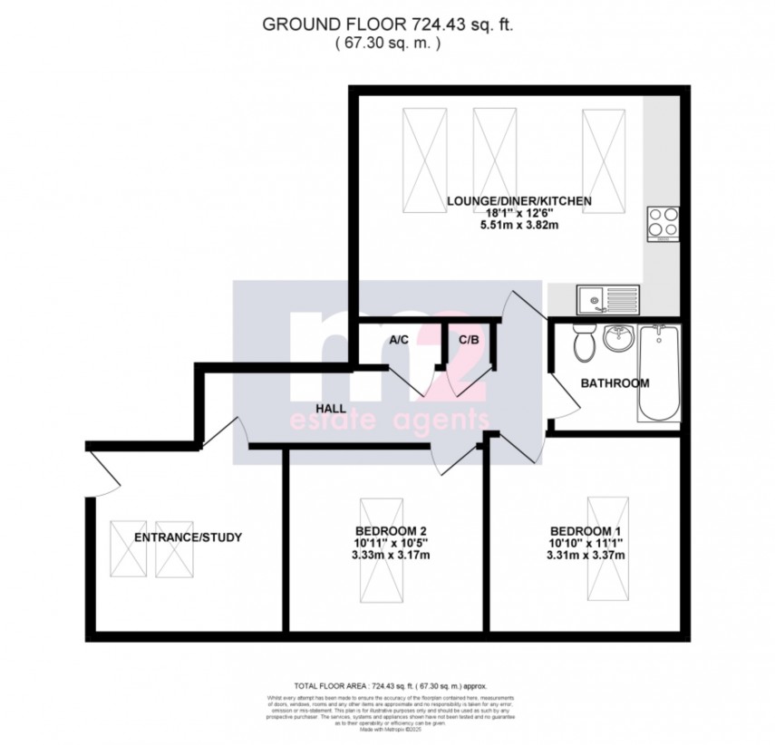 Floorplan for Bulwark, Chepstow, Monmouthshire