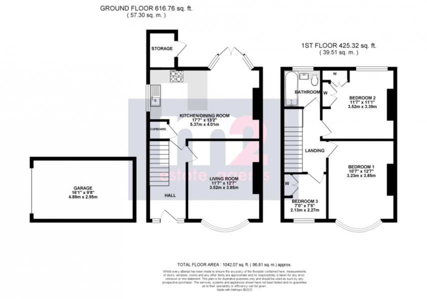 Floorplan for Upper Tennyson Road, Newport
