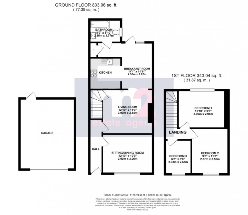 Floorplan for Risca, Newport, Caerphilly