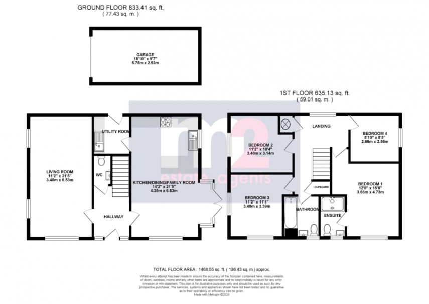 Floorplan for Tandem Mill Road, Newport