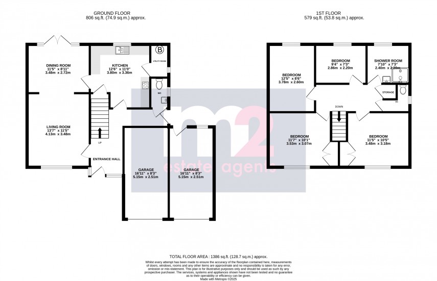 Floorplan for Everest Drive, Crickhowell, Powys