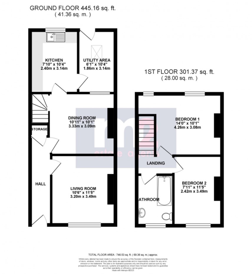 Floorplan for Lilleshall Street, Newport