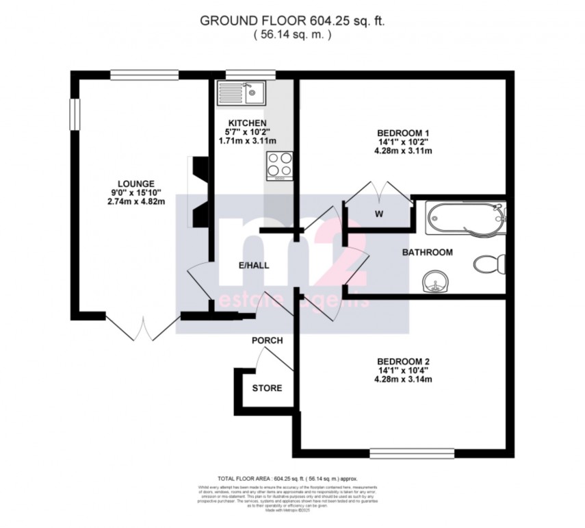Floorplan for Llanishen, Chepstow, Monmouthshire