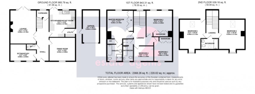 Floorplan for Barons Court, Usk, Monmouthshire
