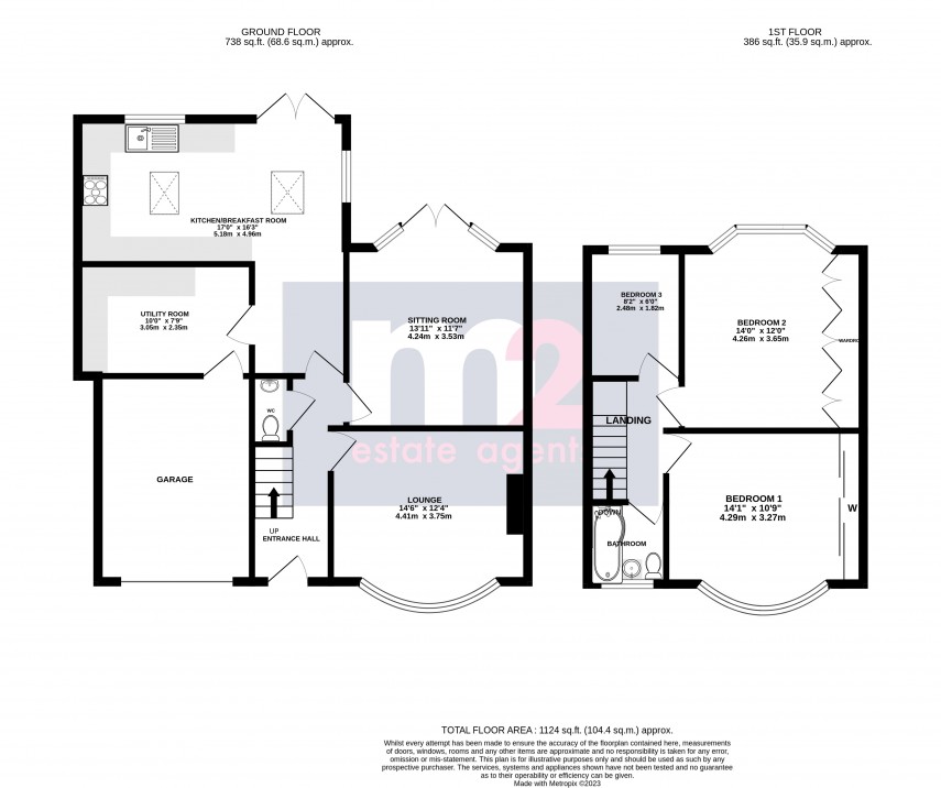 Floorplan for Beaufort Road, Newport