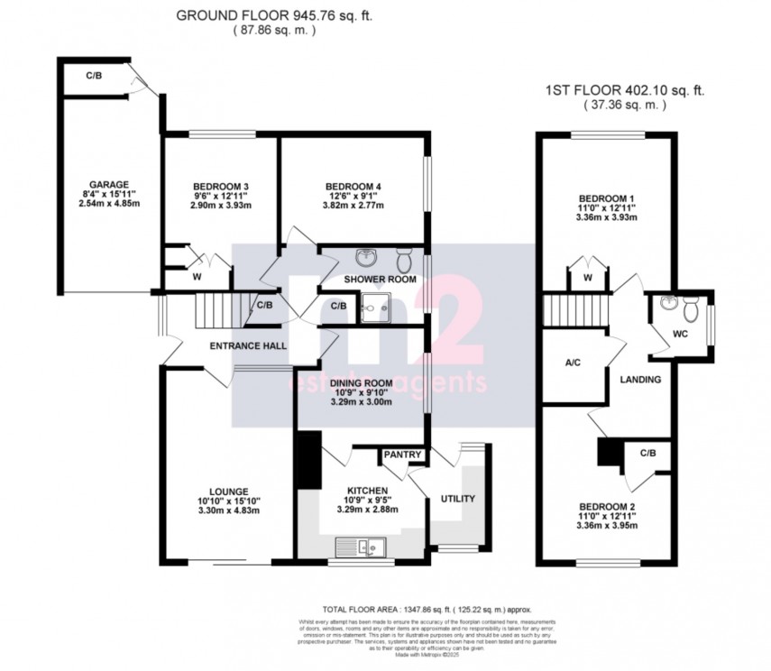 Floorplan for Raglan, Usk, Monmouthshire