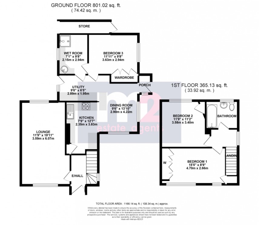 Floorplan for Raglan, Usk, Monmouthshire