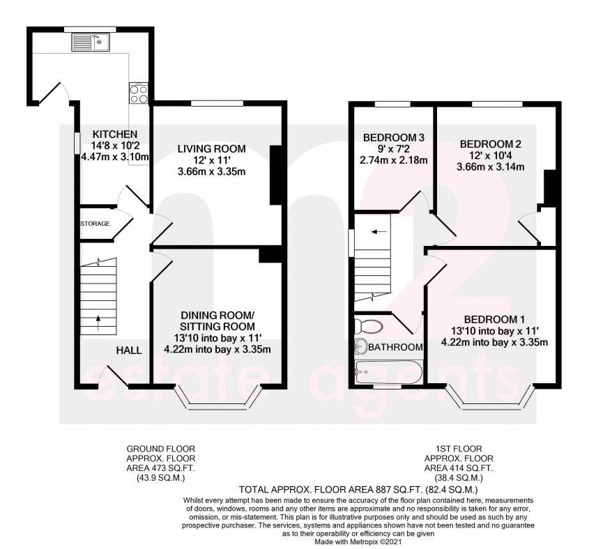 Floorplan for Tennyson Road, Newport