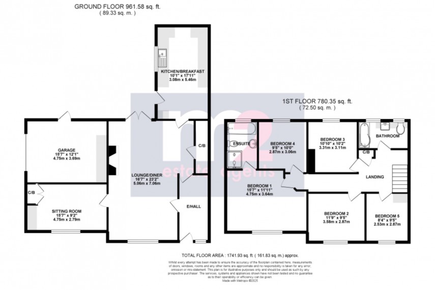 Floorplan for Little Mill, Pontypool, Monmouthshire