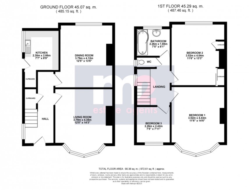 Floorplan for Brynderwen Grove, Newport