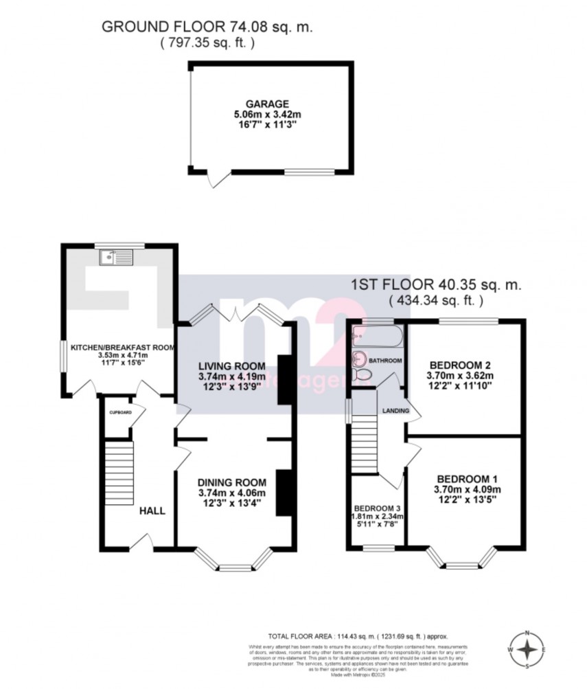 Floorplan for Caerleon Road, Newport