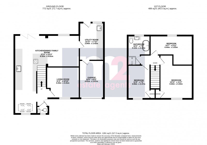 Floorplan for Llanellen, Abergavenny, Monmouthshire
