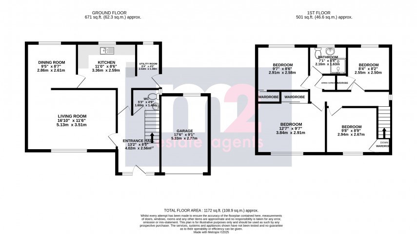 Floorplan for Govilon, Abergavenny, Monmouthshire