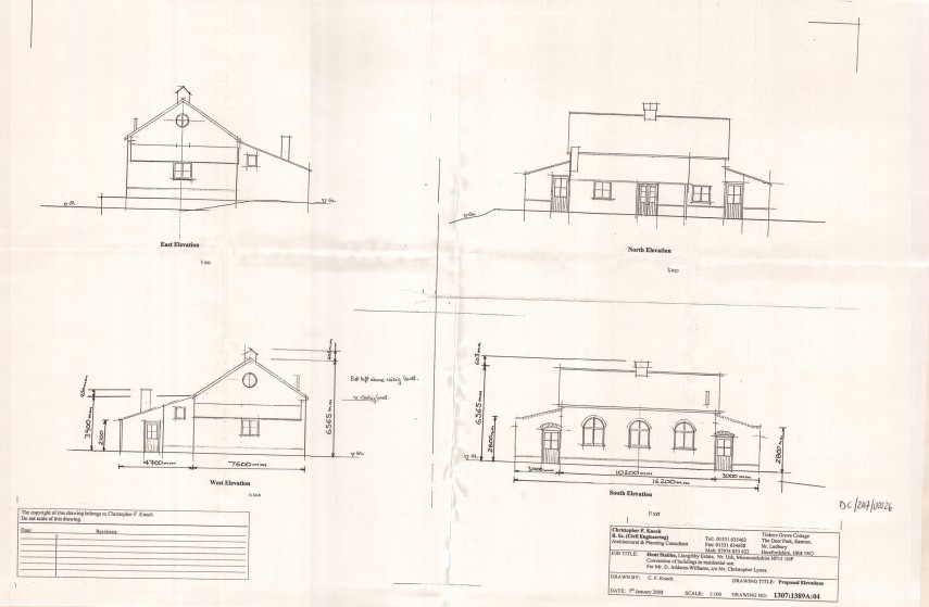 Floorplan for Llangybi, Usk, Monmouthshire