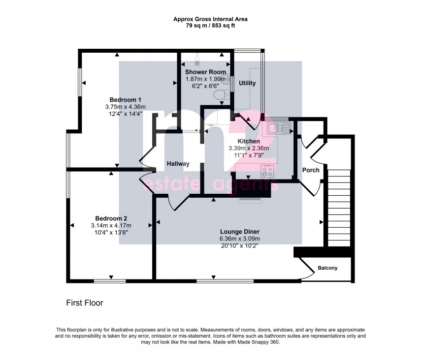 Floorplan for Howe Circle, Newport